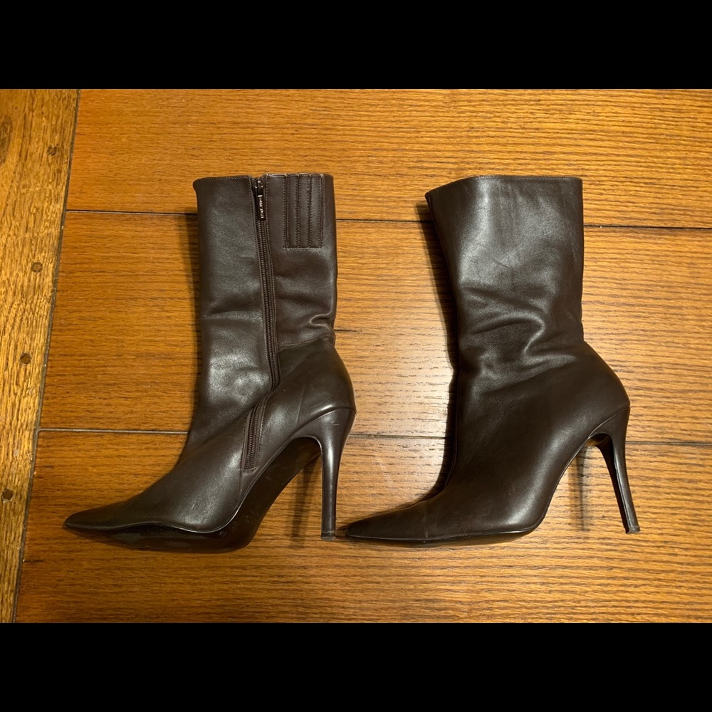 Leather boots